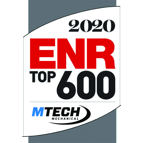 Engineering News Record (ENR) Ranks MTech #210 on 2020 Top 600 Specialty Contractors List